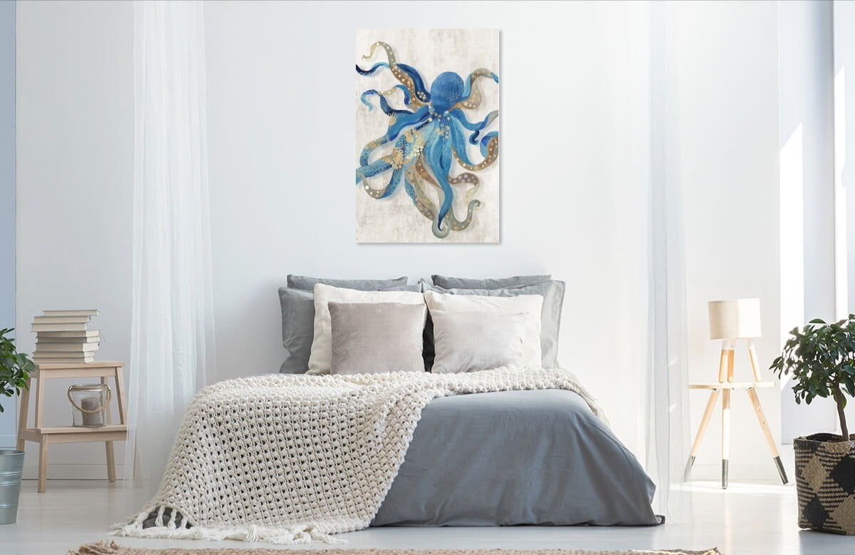 Blue Octopus by Aimee Wilson | Liquid Acrylic Art | High Quality