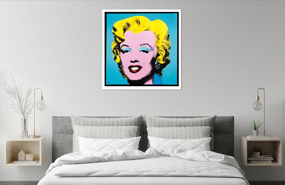 Warhol Marilyn Blue | Liquid Acrylic Art