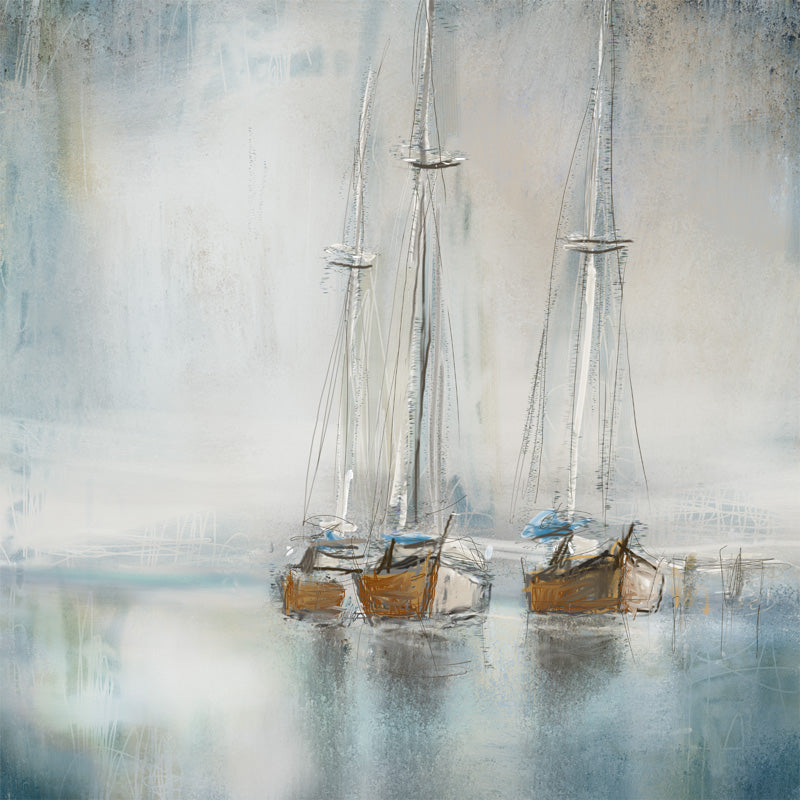 Blue Sailing by Rick Novak | Liquid Acrylic Art