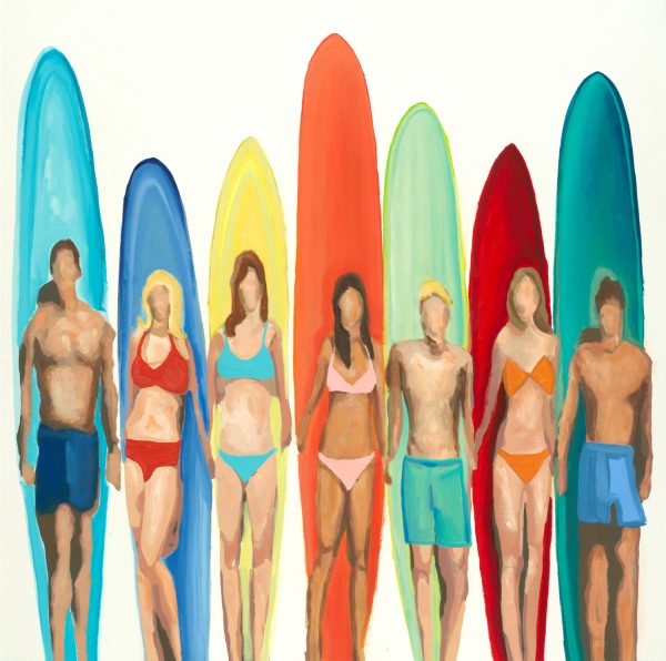 Surfers by Randy Hibberd | Liquid Acrylic Art