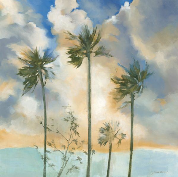 Palms in the Wind by Liz Jardine | Liquid Acrylic Art