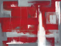 Red Abstract by Leigh Banks | Liquid Acrylic Art