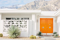 Palm Springs Villa - Puerta Naranja by Irene Suchocki | Liquid Acrylic Art
