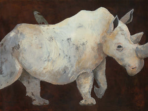 The Last Rhino by Roberta Dyer | Liquid Acrylic Art