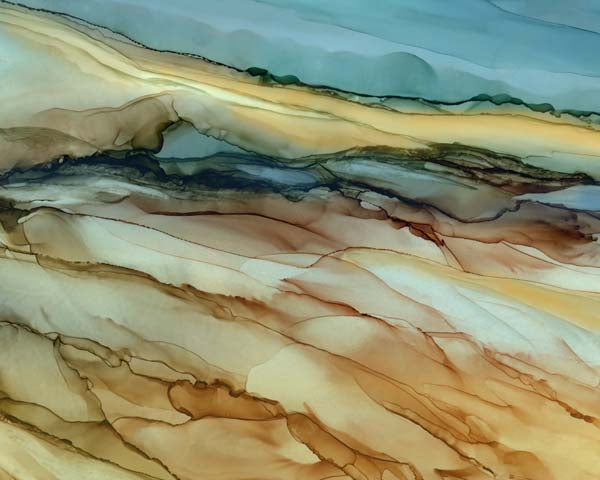 Sun Glow by Wendy Kroeker | Liquid Acrylic Art