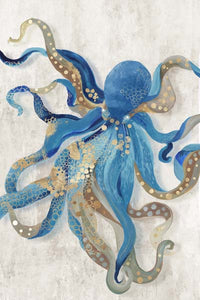 Blue Octopus by Aimee Wilson | Liquid Acrylic Art
