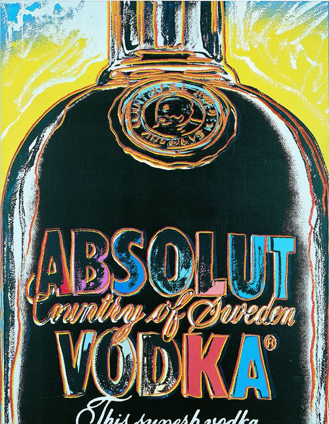 Andy Warhol's Absolut | Liquid Acrylic Art
