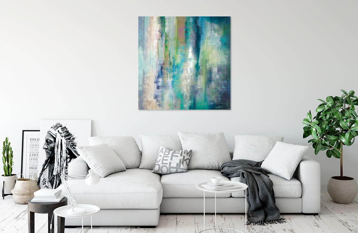 Aqua Fields by K. Nari | Liquid Acrylic Art | High Quality Acrylic ...