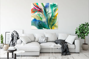 Bird Of Paradise by K. Nari | Liquid Acrylic Art