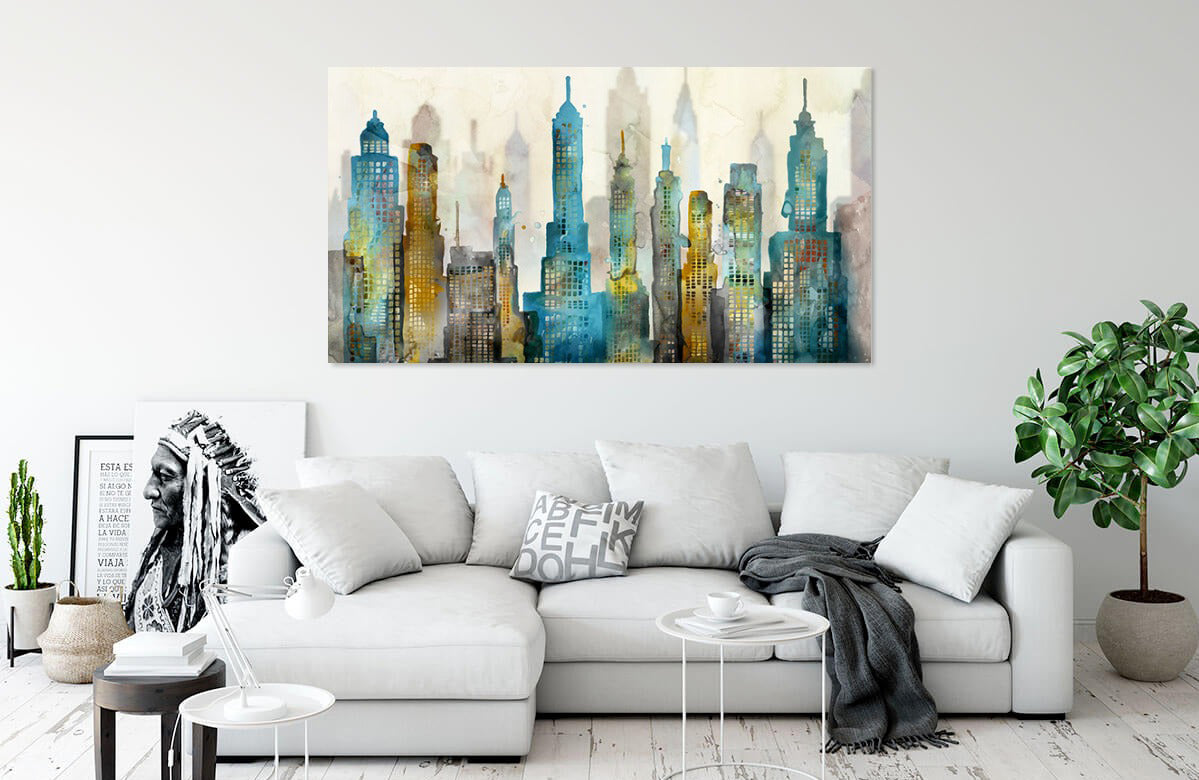 City Sky by Edward Selkirk | Liquid Acrylic Art