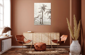 Vintage Palm Trees II by Ian C | Liquid Acrylic Art
