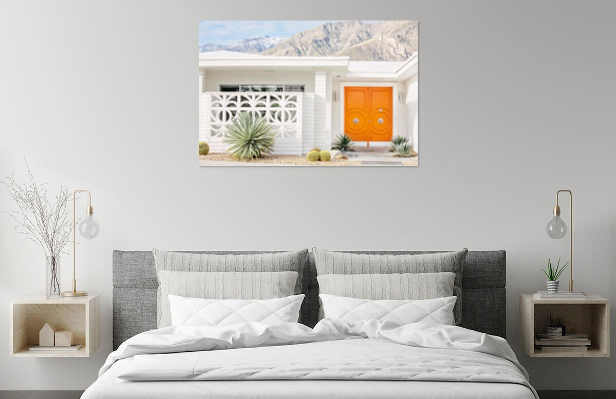 Palm Springs Villa - Puerta Naranja by Irene Suchocki | Liquid Acrylic Art