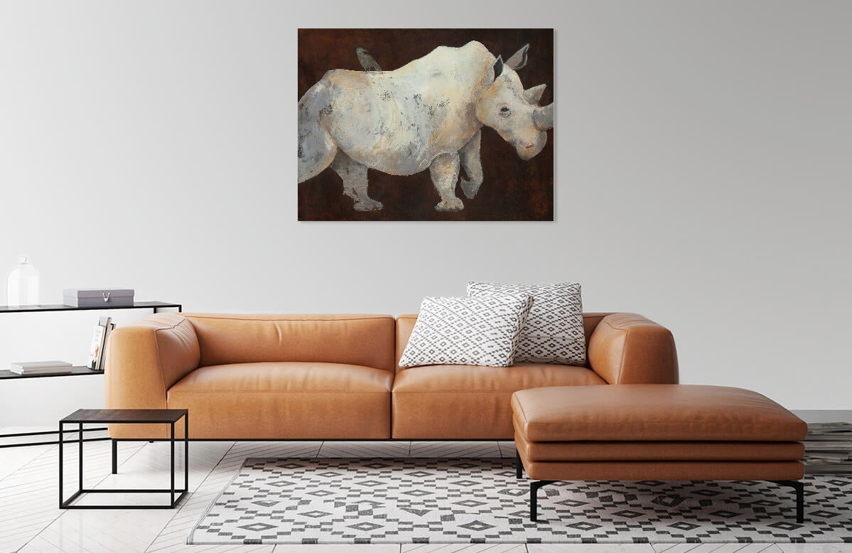 The Last Rhino by Roberta Dyer | Liquid Acrylic Art