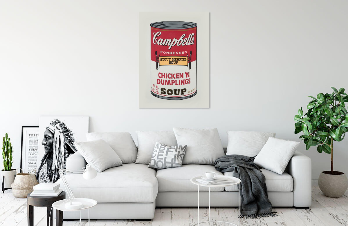 Andy Warhol's Campbell's Soup | Liquid Acrylic Art